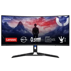 Lenovo Legion R34w-30 34 inch WQHD 180Hz curved gaming monitor front view