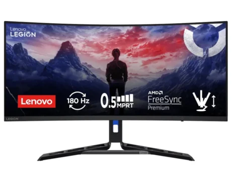 Lenovo Legion R34w-30 34 inch WQHD 180Hz curved gaming monitor front view