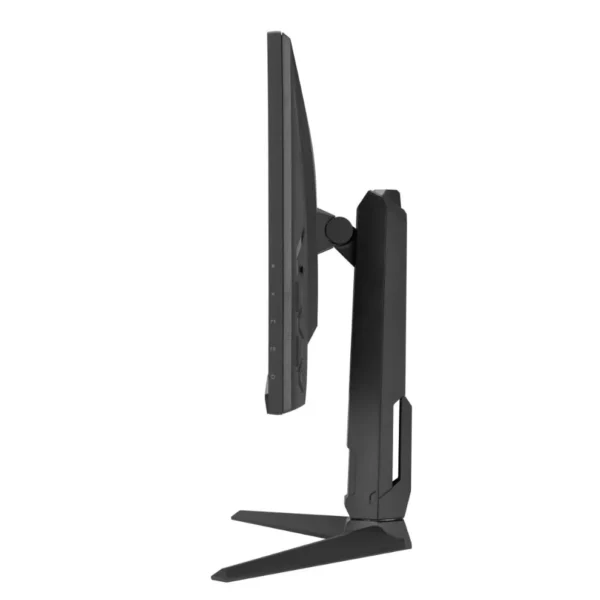 ASUS TUF VG27AQML5A showing aggressive TUF casing and ergonomic stand