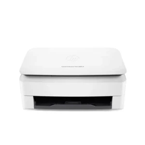 HP ScanJet Enterprise Flow 5000 s4 HP Sheetfeed Scanner front view with document tray extended