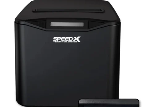 Speed-X SP-210UL 80mm thermal receipt printer with Auto Cutter Printer mechanism front view