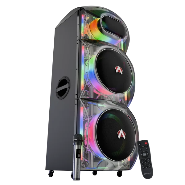 Audionic Trance T-400 Dual Woofer Trolley Speaker Audionic Trance T-400 Trolley Speaker with 400W output and heavy bass drivers