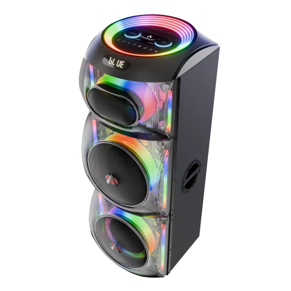 Audionic Trance T-400 full cabinet layout with wireless HD microphone