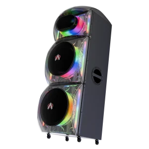 Audionic Trance T-400 heavy duty wheels and retractable trolley handle