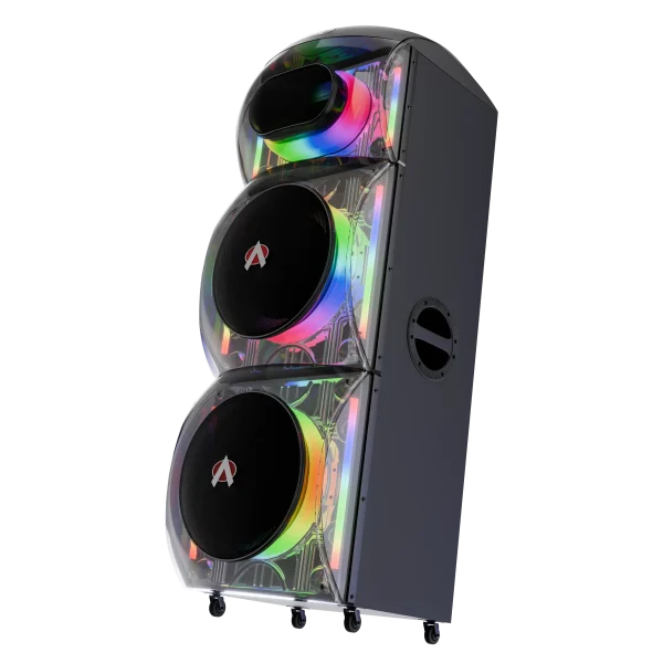 Audionic Trance T-400 heavy duty wheels and retractable trolley handle