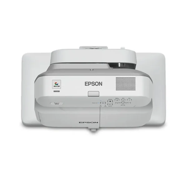 Epson EB-685W School College Projector wall mounted above 100-inch classroom screen