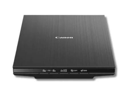 Front view of Canon CanoScan LiDE 400 slim scanner flatbed design