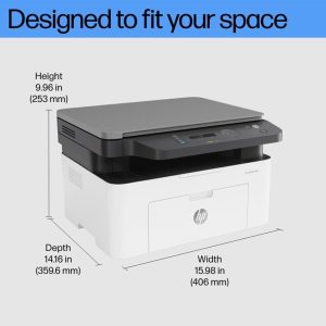 HP Laser MFP 136w Multifunction USB Wireless Printer