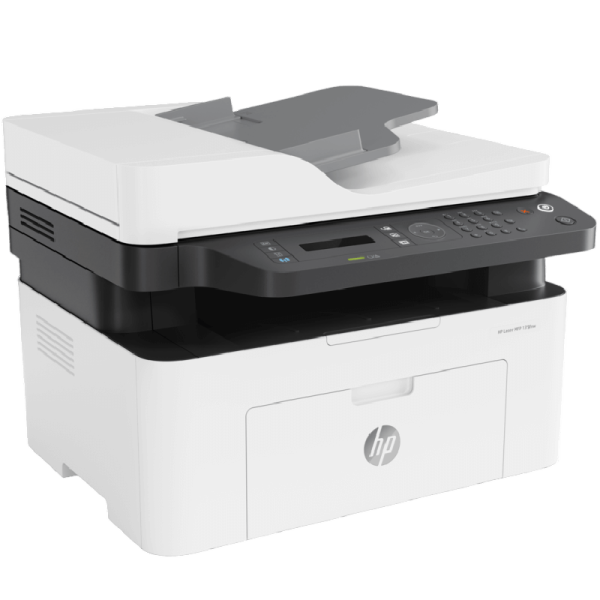 Smartphone next to HP MFP printer showcasing wireless mobile printing