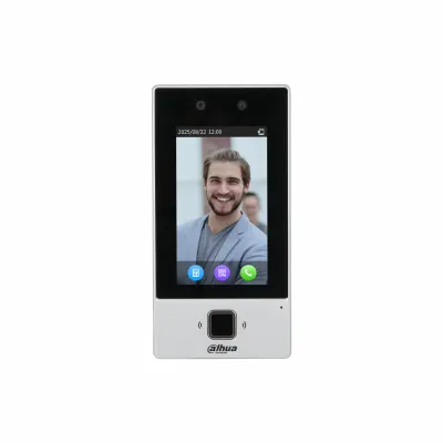 Front angle view of Dahua ASI6214D-W single door face recognition terminal
