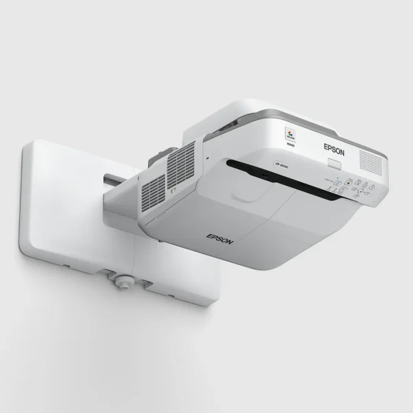Rear input connectivity panel of Epson EB-685W projector featuring 3 HDMI and VGA ports