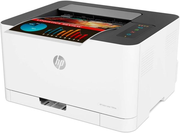 Control panel and LED display of HP LaserJet 150nw printer