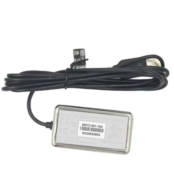 Side profile view showing compact dimensions of HID DigitalPersona URU 4500 scanner