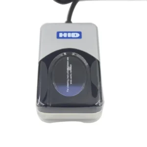 HID DigitalPersona URU 4500 biometric scanner connected to office workstation