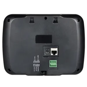 Side profile of ZKTeco MB460 showing slim design and wall mounting brackets