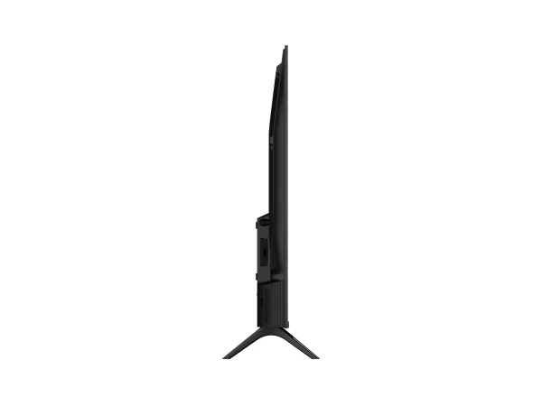 Side view of TCL 40S59K showing metallic bezel-less slim frame