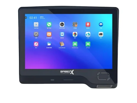 Speed-X SX-P1010 Android 11 POS Terminal front view showing 10.1-inch touch screen