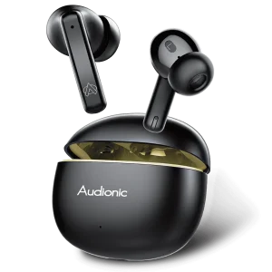Audionic Airbud Signature S680 wireless earbuds in charging case