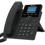 Dinstar C62UP color Screen IP Phone front perspective on desk