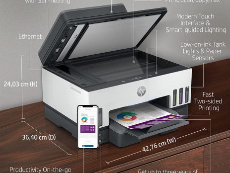 HP Smart Tank 790 All-in-One wireless duplex & ADF printer front angle view