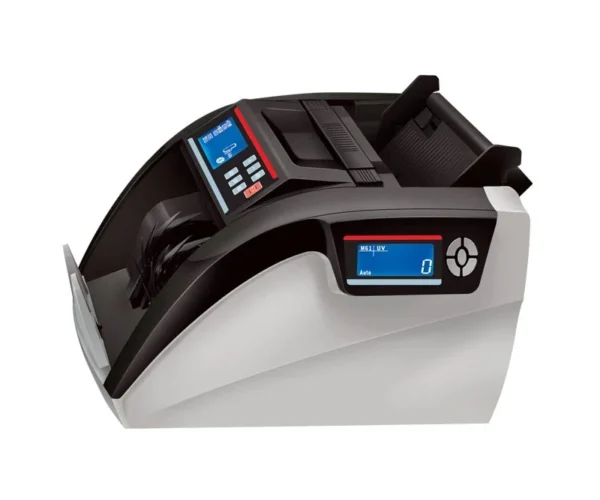 Rear power inlet and power switch on Speed-X 5800D bill counter