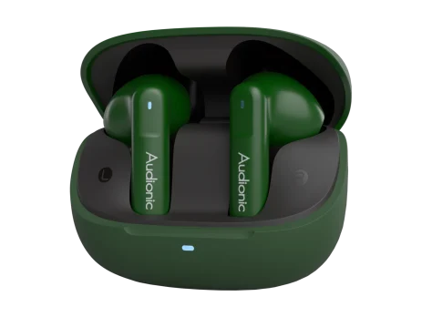 Audionic Airbud 730 ENC wireless earbuds in charging case
