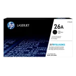 Official retail box of HP 26A Black Original laser jet toner cartridge
