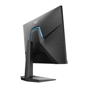 Sleek side profile view of HKC VG255M flat gaming screen showing stand setup