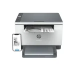 Front profile of HP LaserJet MFP M236dw wireless monochrome printer