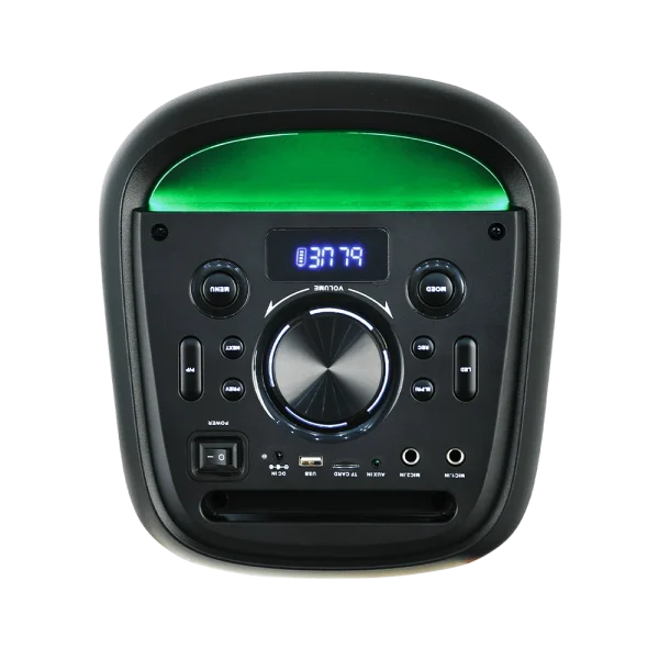 Top control dashboard on Audionic Hummer H35 with USB, TF card, and AUX inputs