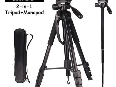 7867 professional aluminum tripod monopod fully extended