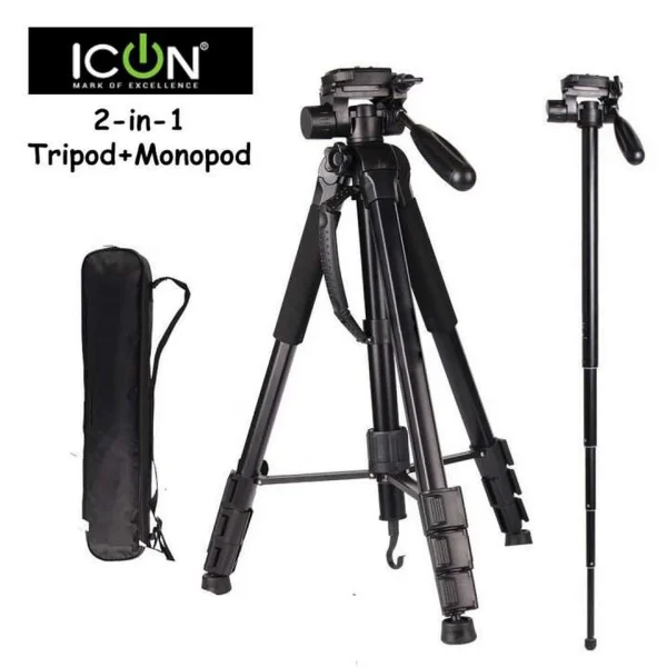 7867 professional aluminum tripod monopod fully extended