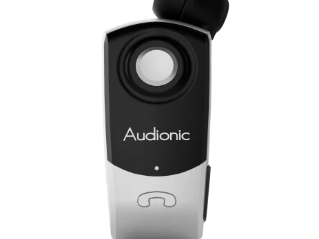 Audionic Business KLIP-ON 7 retractable wireless earphone with collar clip
