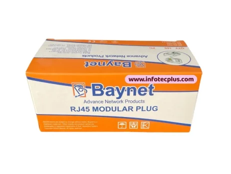 Baynet RJ45 CAT5 Module Plug Box containing 100 pieces of BAYNET CONNECTORS