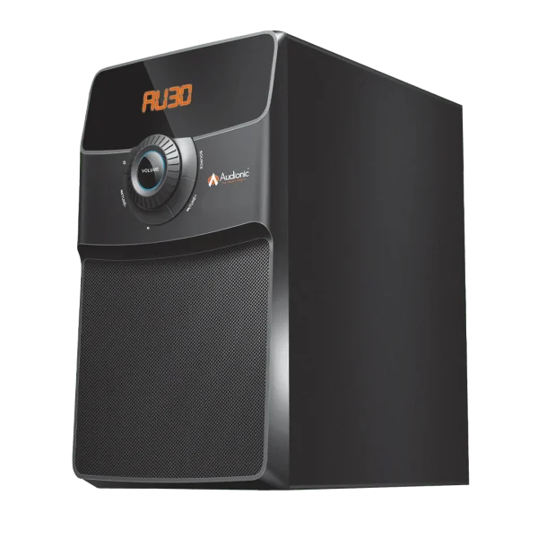 Full-function wireless remote control included with Audionic Vision 35 speaker system