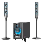 Connectivity options on Audionic Reborn RB-95 Multimedia Speaker showing USB, AUX, and NFC