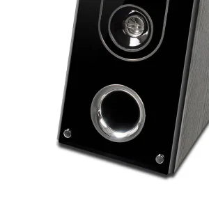 Front control panel and LED display on Audionic Classic 5 subwoofer