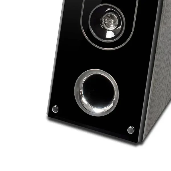 Front control panel and LED display on Audionic Classic 5 subwoofer