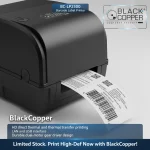 barcode printer, Black Copper BC-LP2500, thermal transfer printer, direct thermal printer, label printer Pakistan, retail POS printer, LAN barcode printer, barcode sticker printer, Black Copper printer price, NexGenShop POS gear
