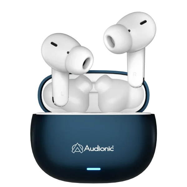 Earbud touch controls and ergonomic fit on Audionic Airbud 425