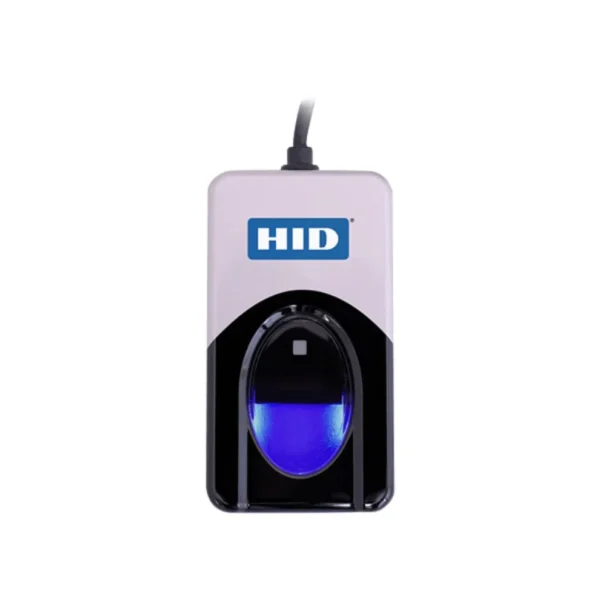 Front angle view of HID DigitalPersona URU 4500 USB optical fingerprint reader