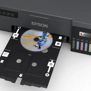 Epson EcoTank L8050 printing on a PVC ID card