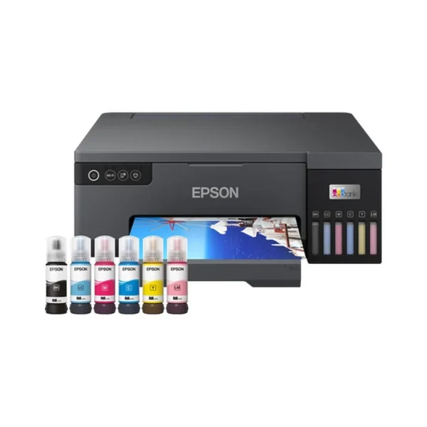 Epson EcoTank L8050 Photo Printer Front View Epson EcoTank L8050 6-Color A4 Photo Printer front view