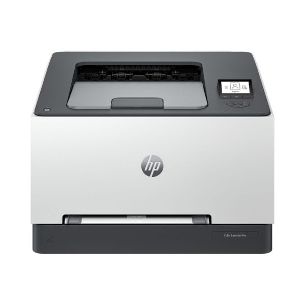 HP Color LaserJet Pro 3203dn Main View HP Color LaserJet Pro 3203dn duplex color printer front view