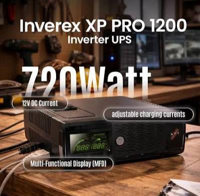 Inverex XP-PRO 1200 UPS Inverter 720W 12V front panel view