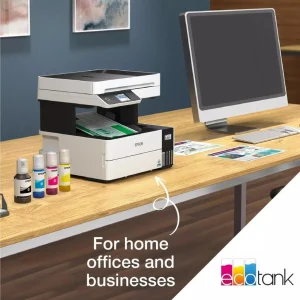 Wireless printing setup using Epson Smart Panel app on smartphone