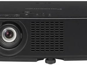 Panasonic PT-VMZ61 Laser Projector projecting a high-definition presentation in a bright boardroom