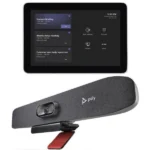 Poly Studio Small Room Kit video bar and touch controller for Microsoft Teams