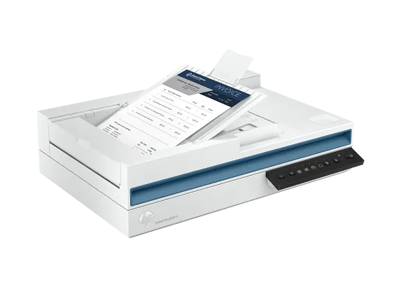 HP ScanJet Pro 2600f1 open flatbed glass for scanning IDs and books