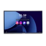 Lumevax Lite IFP-L75A 75-inch 4K UHD Interactive Flat Panel display mounted in a modern corporate boardroom